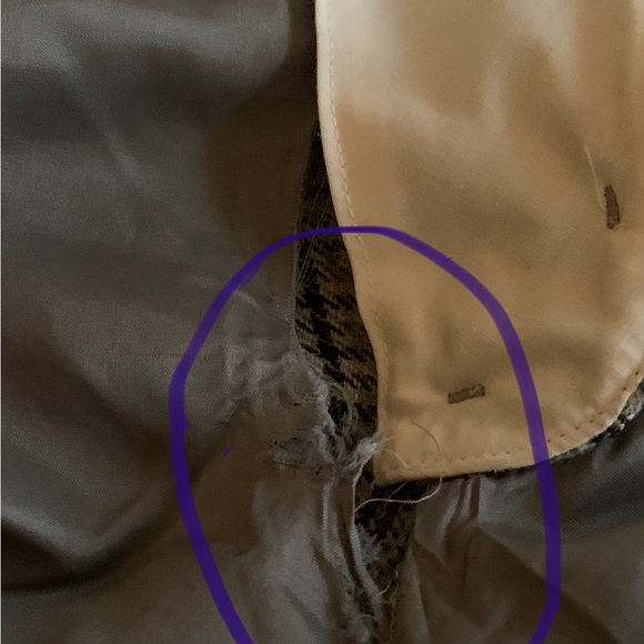 J. Crew Skimmer Vintage Plaid Pants City Fit Wool Blend Size 0 - Picture 8 of 9